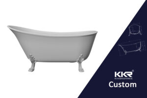 Custom Clawfoot Bathtub White